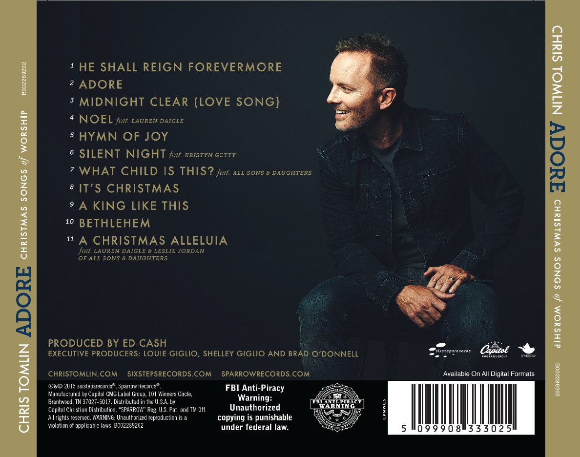 Chris Tomlin - Adore Christmas Songs Of Worship (CD)